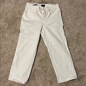 NYDJ White Marilyn Straight Jeans Size 4 Casual stretch everyday summer spring